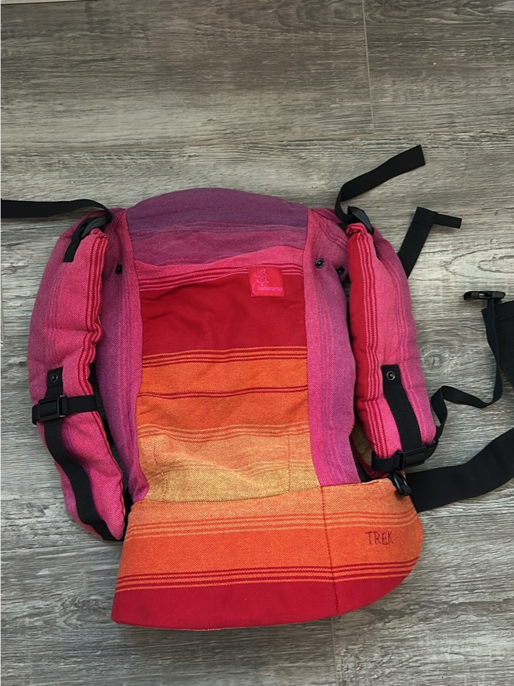 Chimparoo trek soft structured Pink & Orange Woven